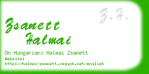 zsanett halmai business card